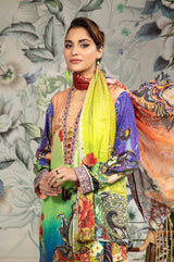 Celadon - Printed & Embroidered Lawn 3PC