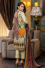 Green Mist - Embroidered & Printed Lawn