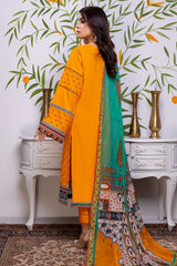 Tawny - Chikankari Embroidered Lawn Stitched 3PC