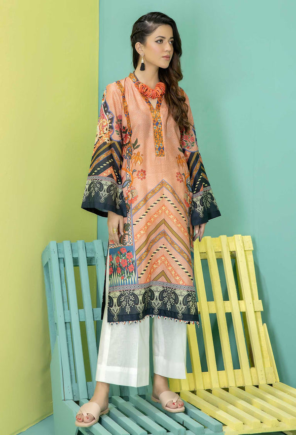 Wax Flower - Stitched Lawn Shirt