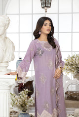 Rose Quartz - Embroidered Unstitched Lawn