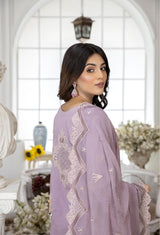 Rose Quartz - Embroidered Unstitched Lawn