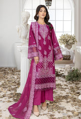 Mulberry - Embroidered Unstitched Lawn