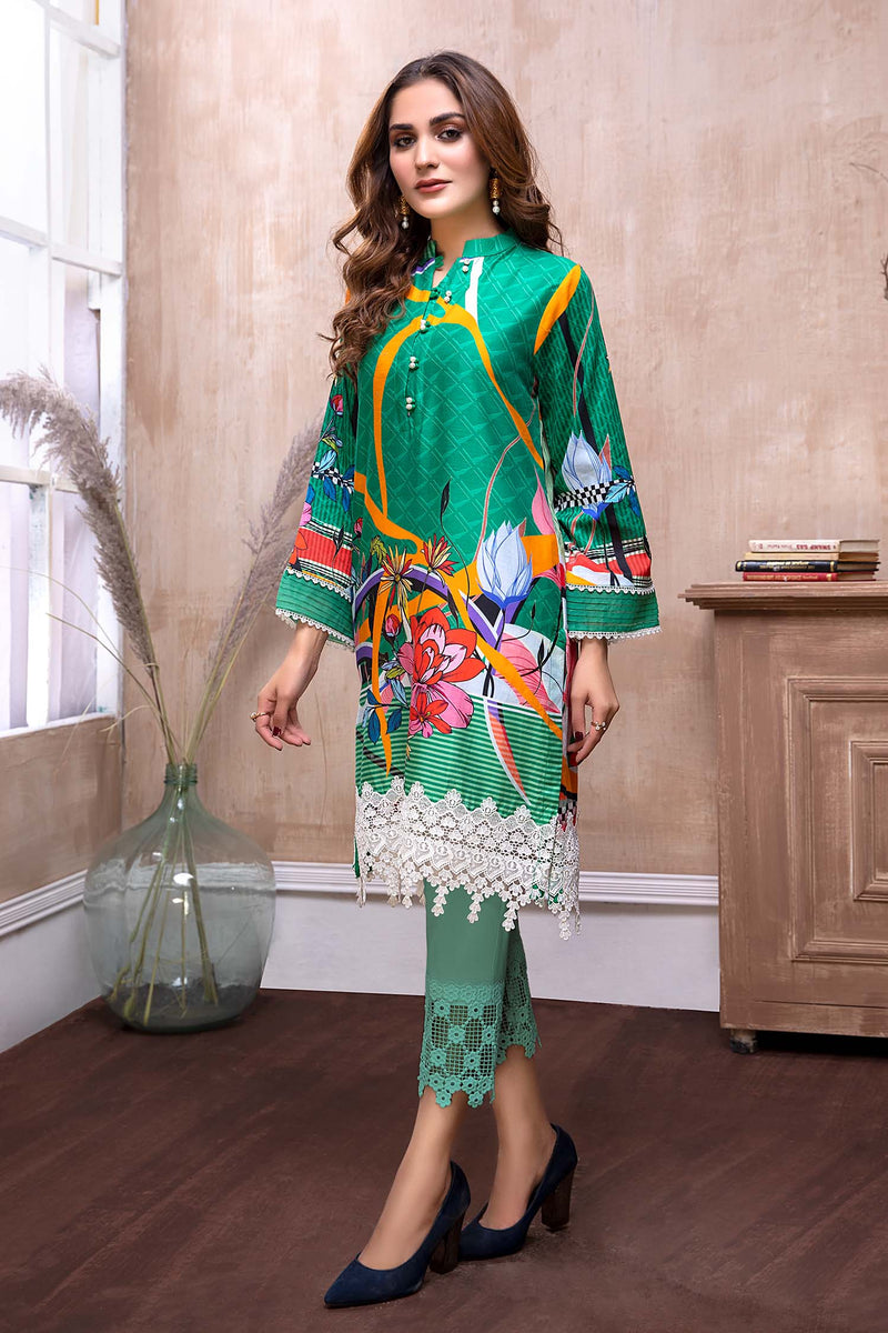 Wreby - Digital Embroidered Lawn Stitch Kurti