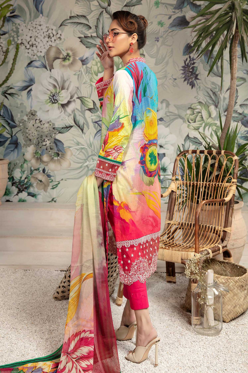 Floral Fusion - Printed & Embroidered Lawn 3PC