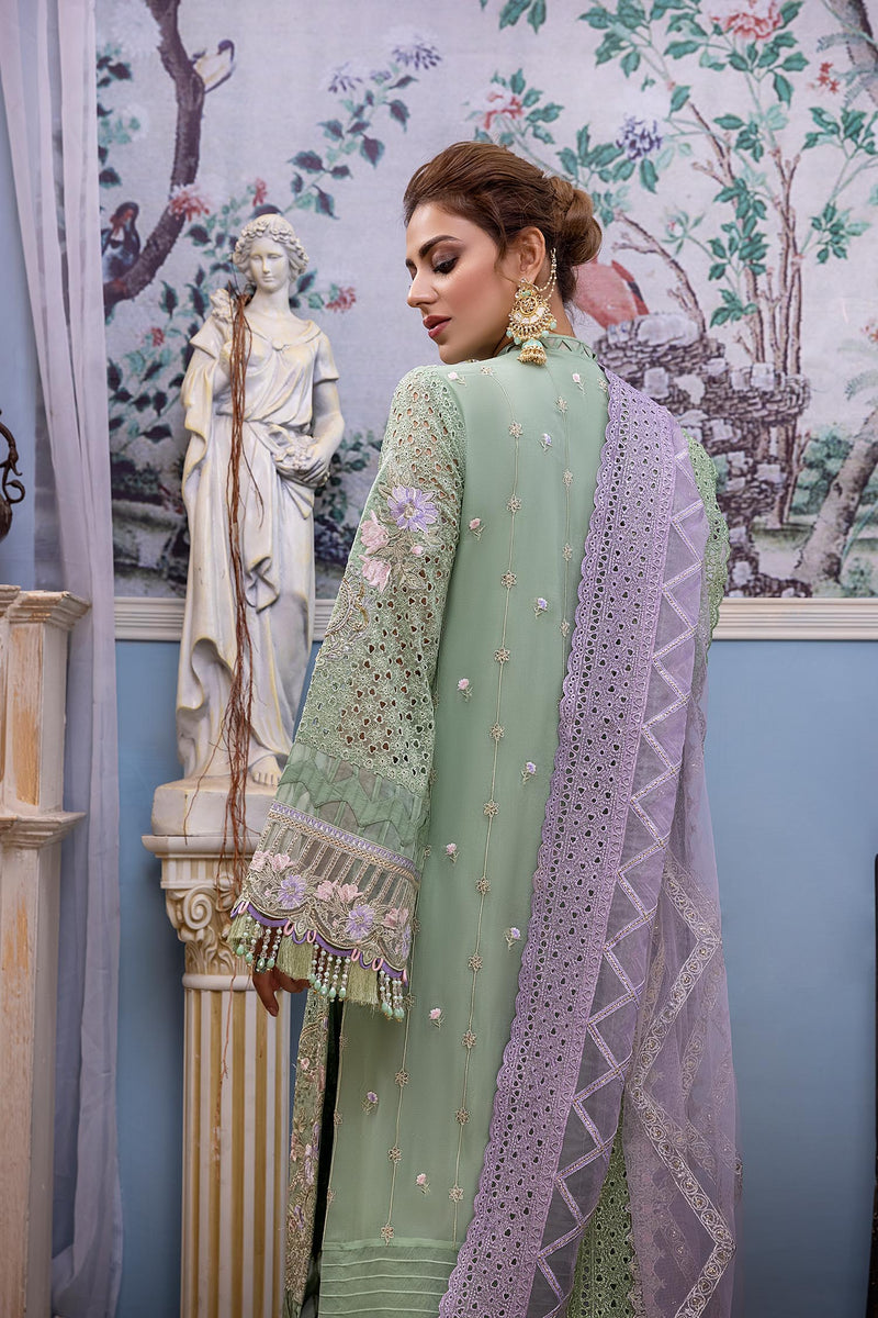Aster Azure - Exclusive Chiffon