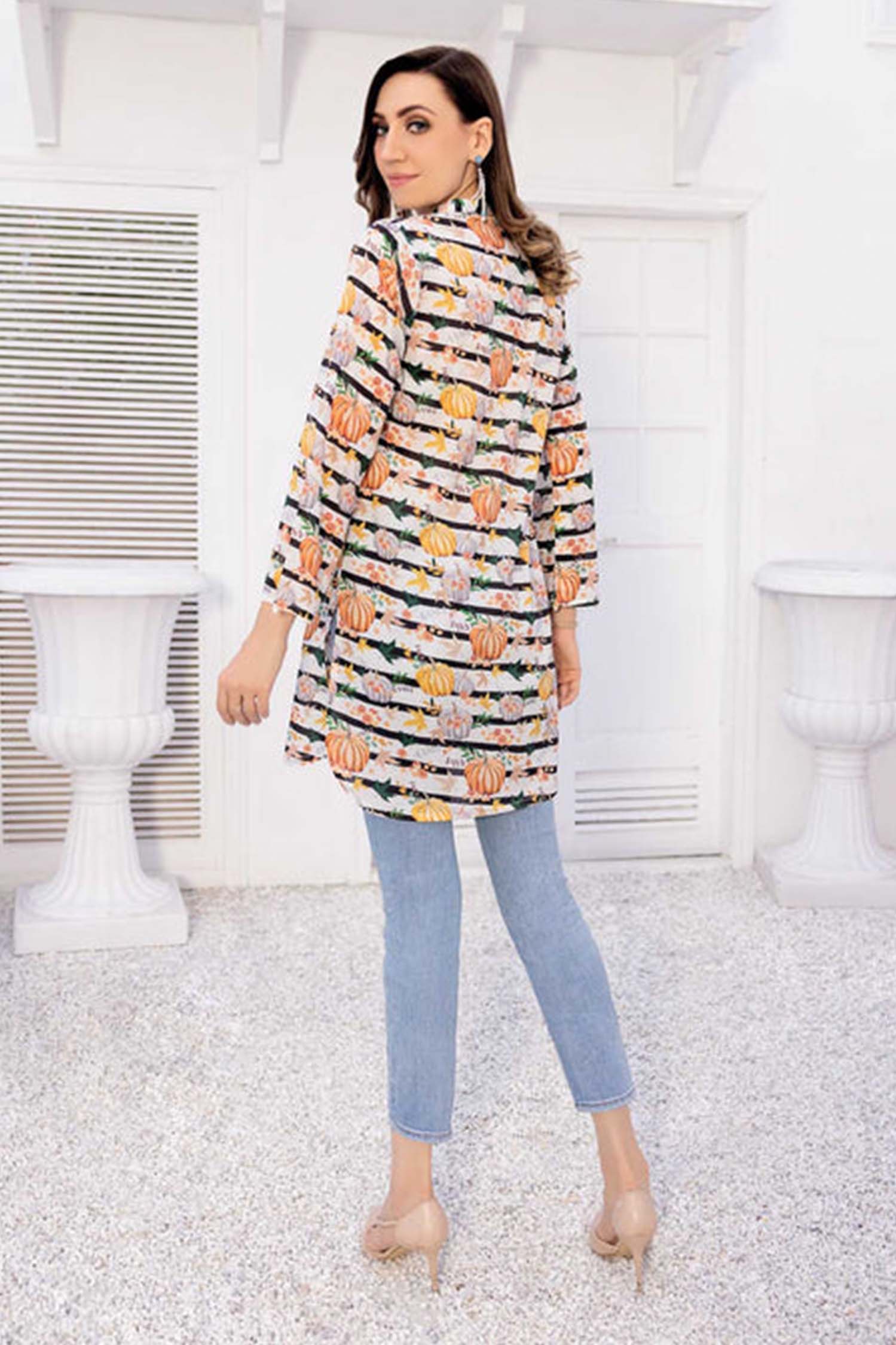 Astonish Cuts- Digital Printed Stitched Lawn Kurti