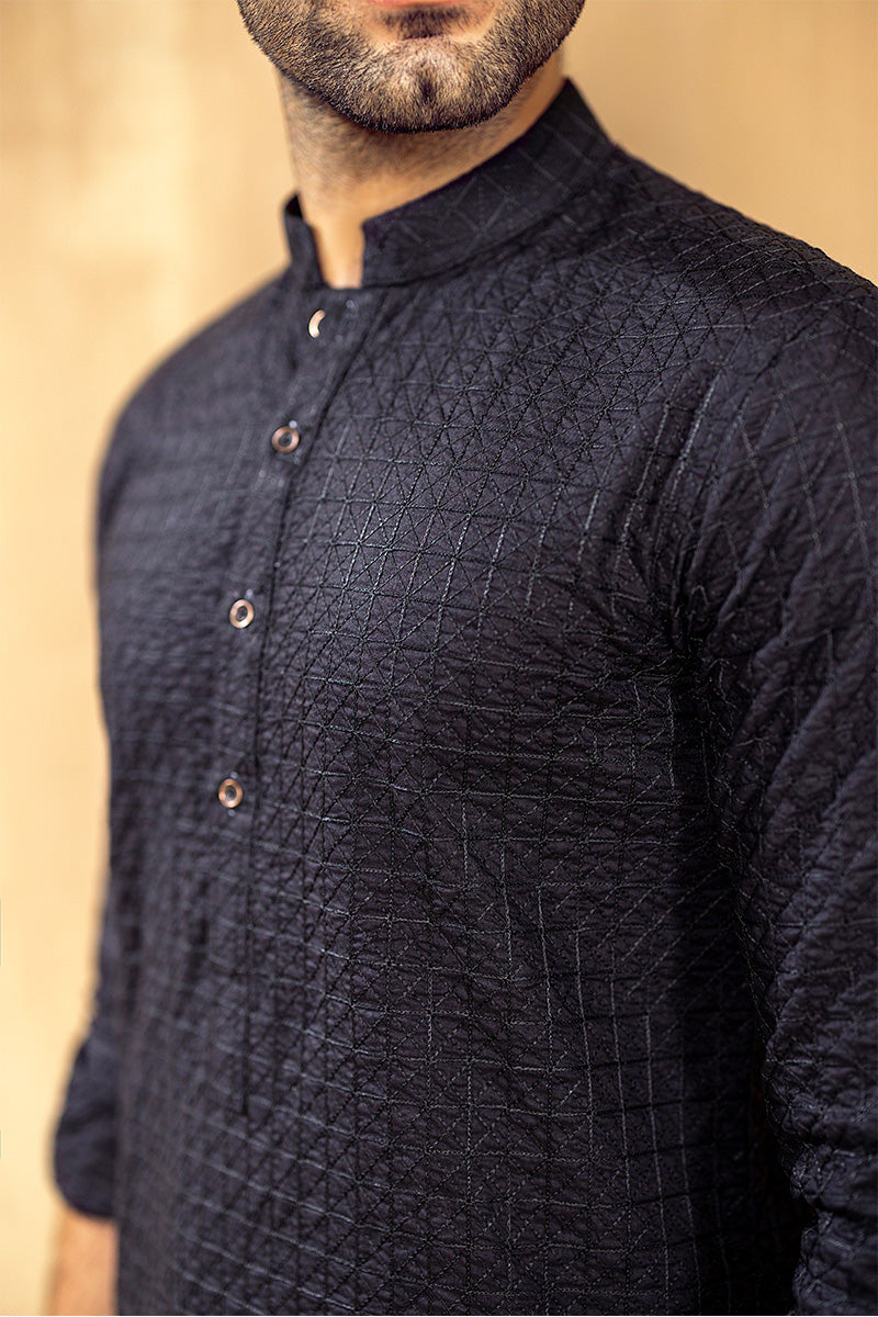 Roman Black - Stitched Suit