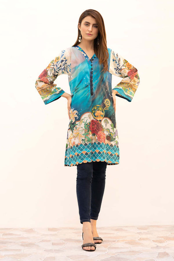 Arsin - Digital Printed Stitched Lawn Kurti