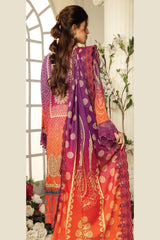 Phals - Digital Printed & Embroidered Swiss Voil 3PC