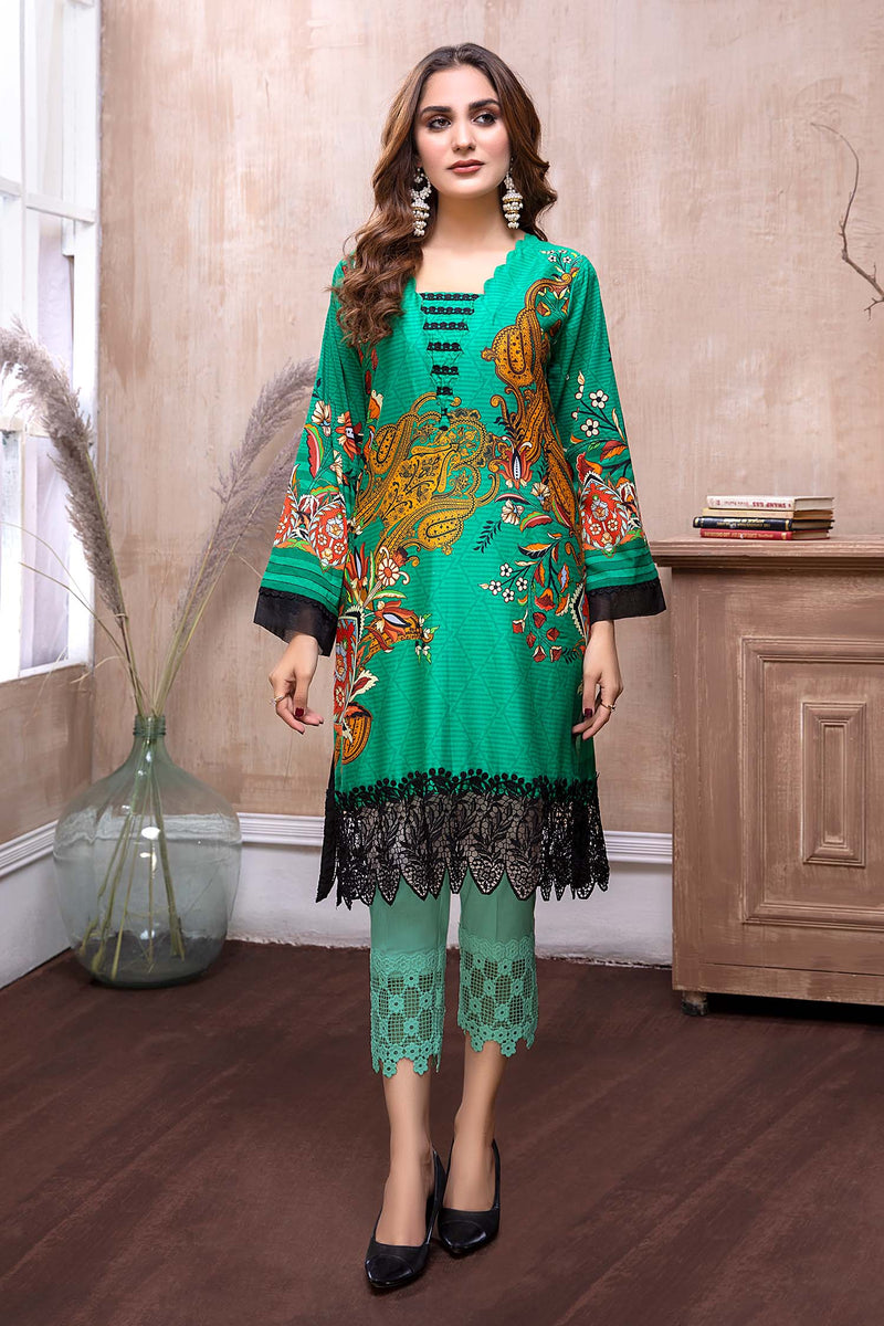 Ervin - Digital Embroidered Lawn Stitch Kurti