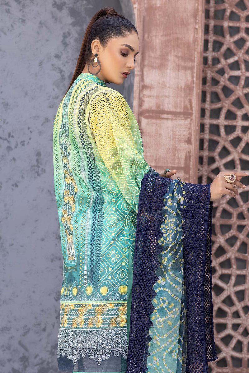 Goldenrod - Digital Printed & Embroidered Lawn