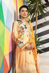 Tequila - Printed & Embroidered Lawn 3PC