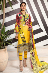 Sunglow - Printed & Embroidered Lawn 3PC
