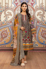 Crystal Stone - Printed & Embroidered Lawn Pret 3PC