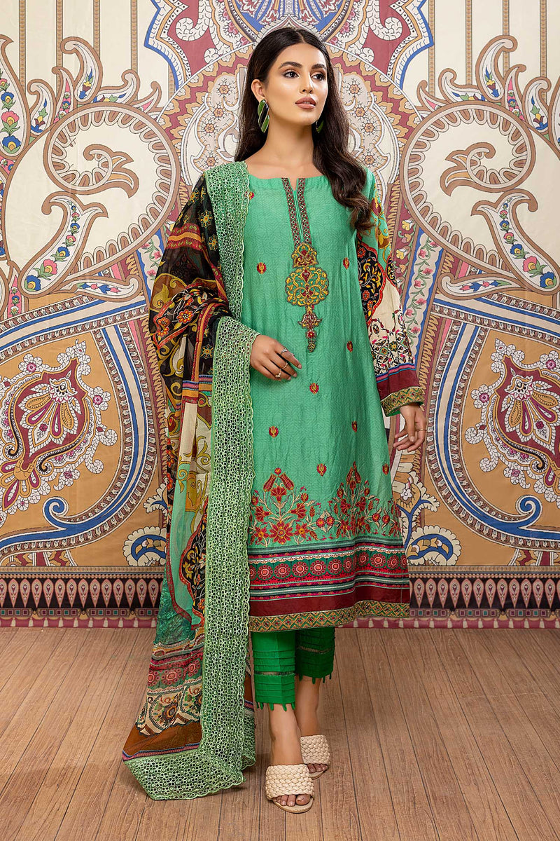 Parl Grass - Printed & Embroidered Lawn Pret 3PC