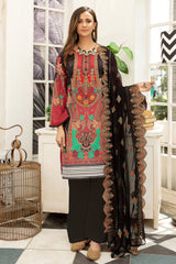 Cultured glory - Digital Printed and Embroidered Suvic Chiffon