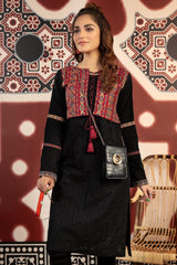 Woodsmoke - Exclusive Embroidered Lawn Stitch Kurti