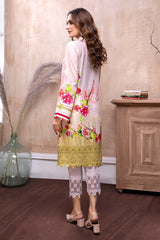 Pink Firm - Digital Embroidered Lawn Stitch Kurti