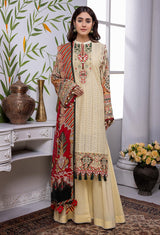 Vanilla - Embroidered Chikankari Lawn 3PC