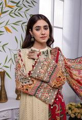 Vanilla - Embroidered Chikankari Lawn 3PC