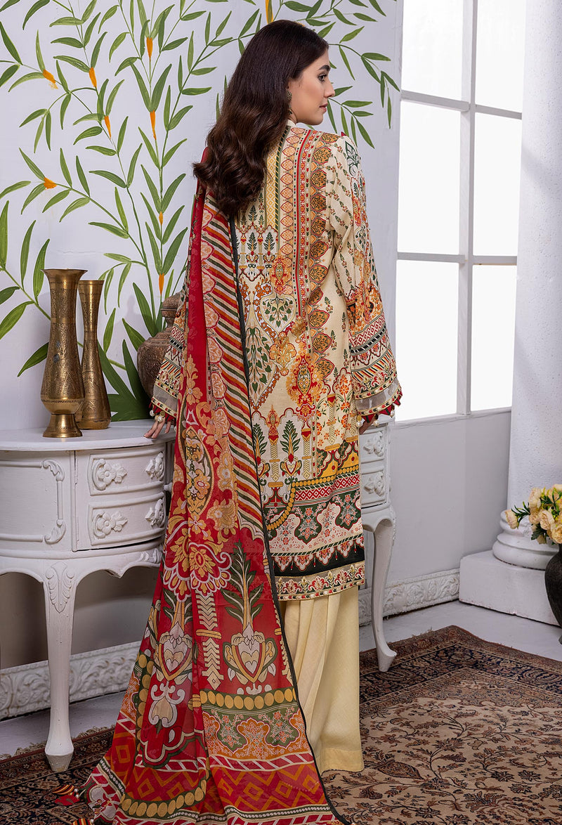 Vanilla - Embroidered Chikankari Lawn 3PC