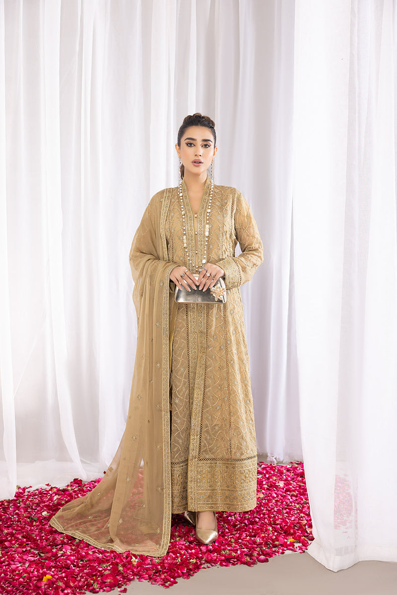 Sierry - Embroidered Chiffon Gown Pret 3PC
