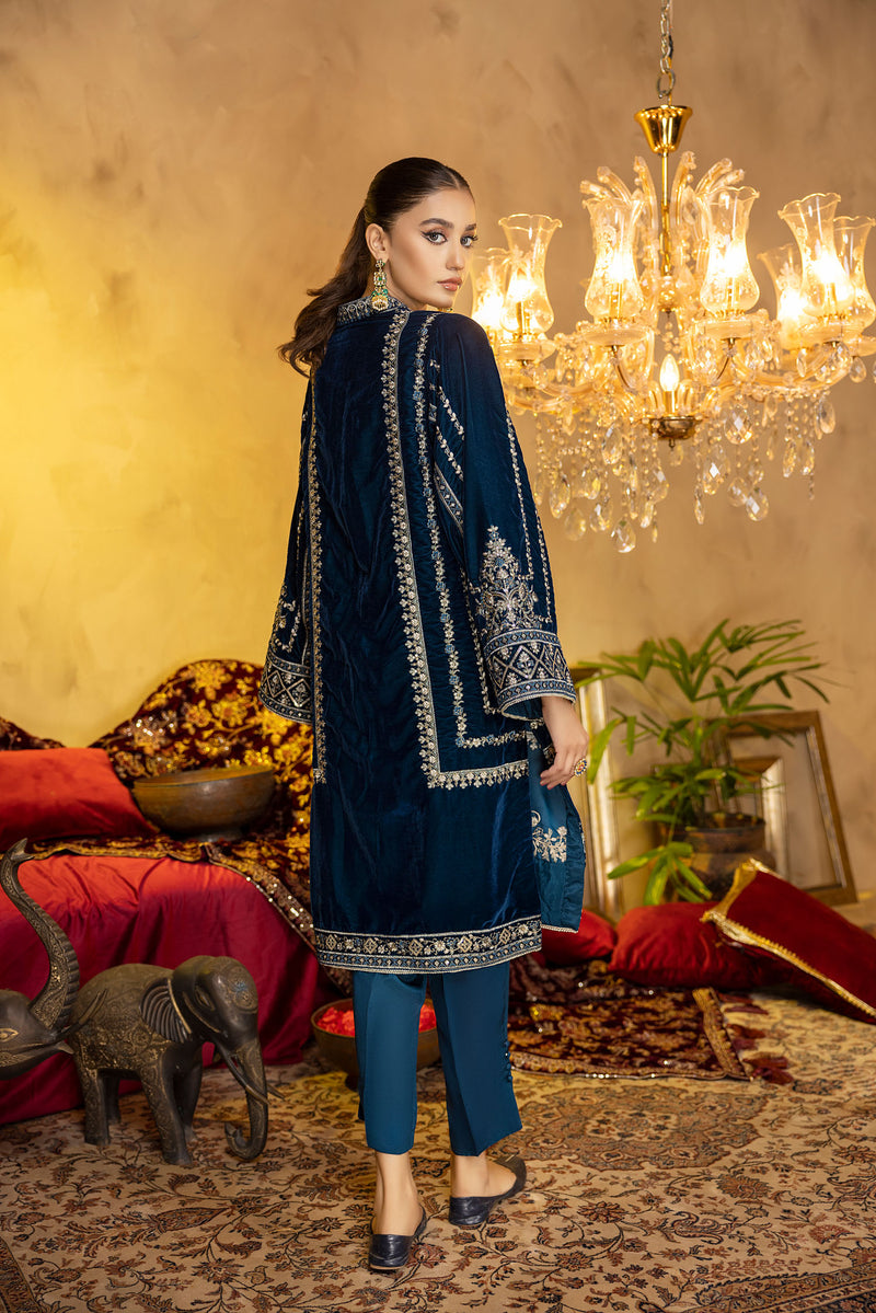 Cardien - Embroidered Velvet Stitched 2PC
