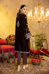 Charldes - Embroidered Velvet Stitched 2PC