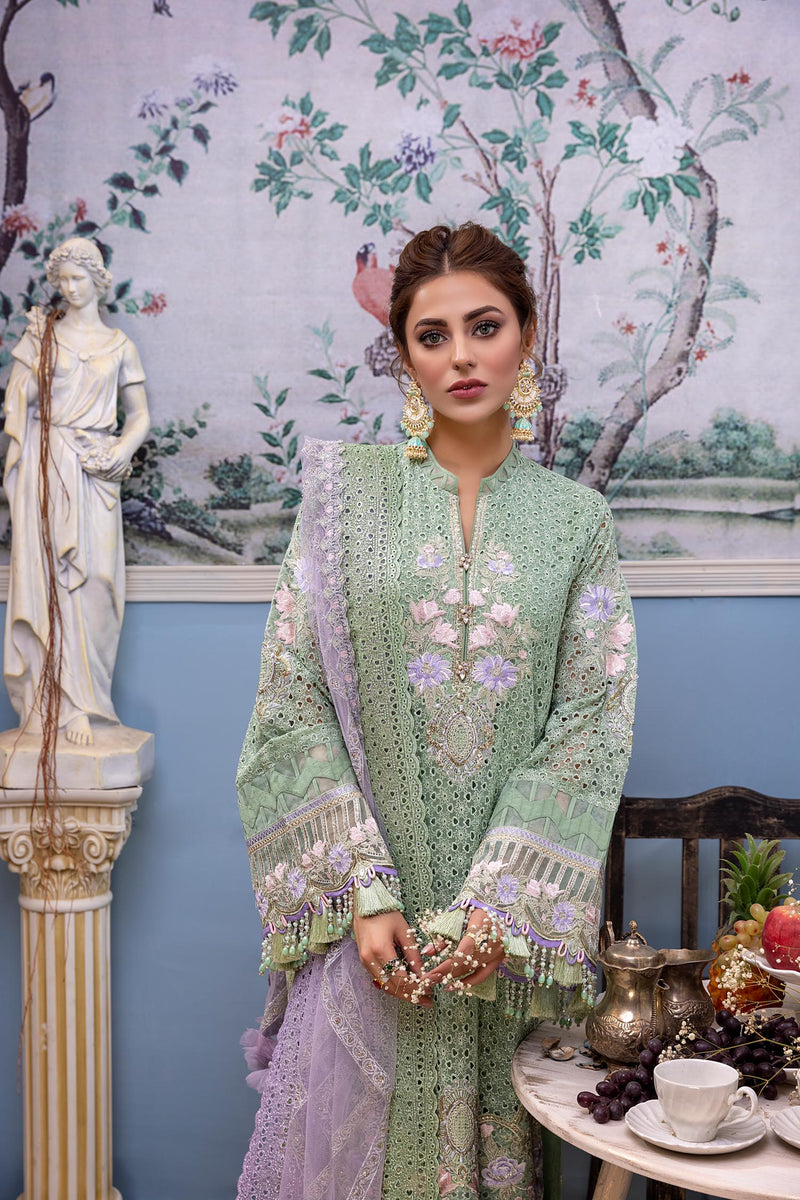 Aster Azure - Exclusive Chiffon