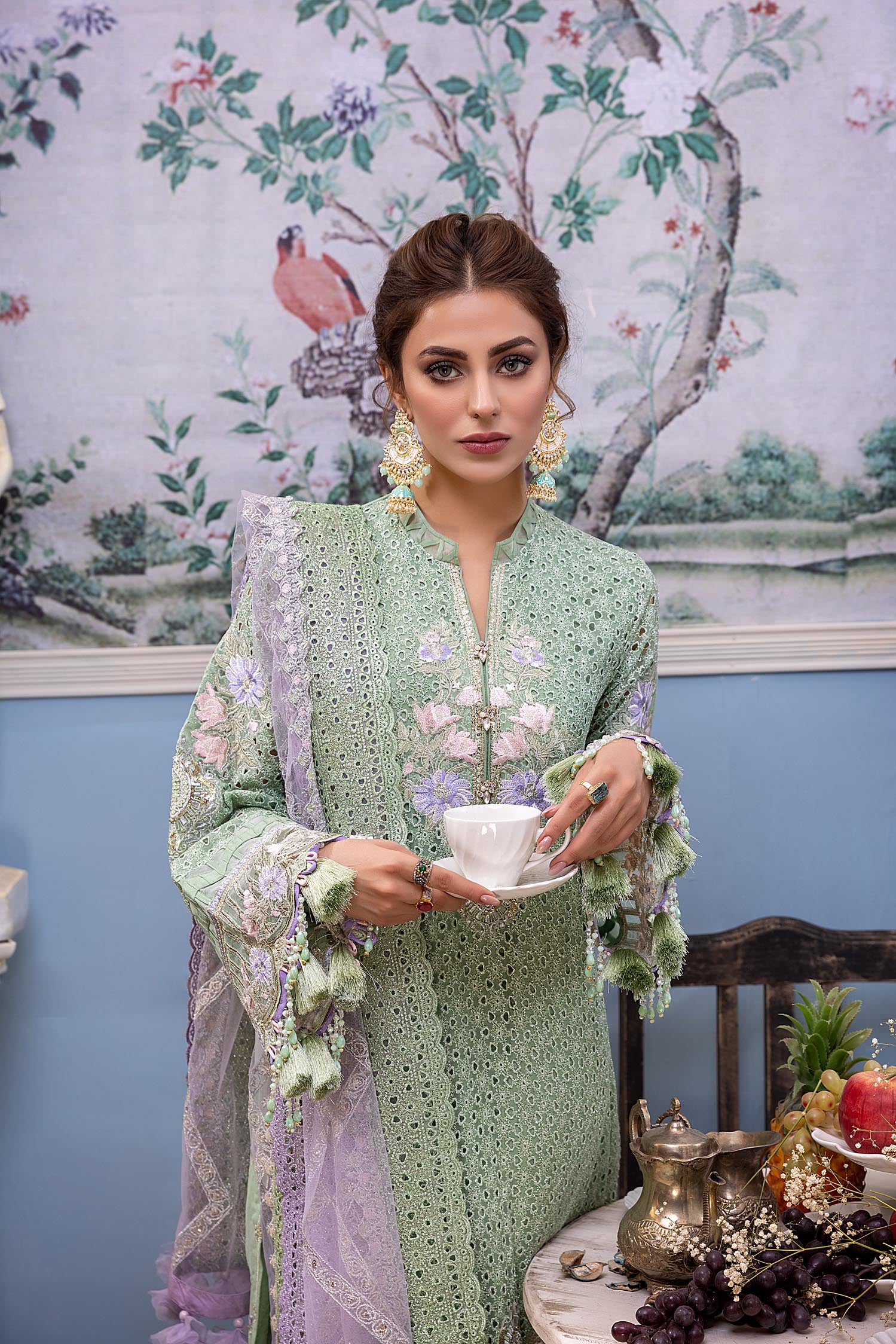 Aster Azure - Exclusive Chiffon