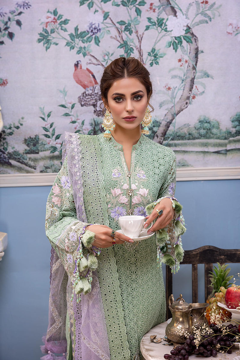 Aster Azure - Exclusive Chiffon