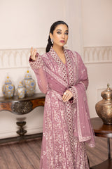 Saffairs - Embroidered Chiffon Gown Pret 3PC