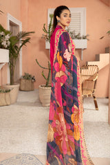 Amaranth - Embroidered Lawn Stitched 3PC