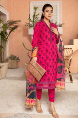 Amaranth - Embroidered Lawn Stitched 3PC