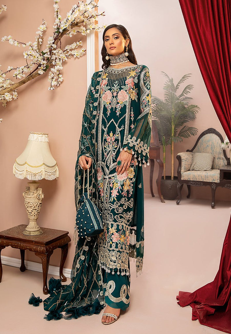 Forest Green Stitched