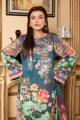 Darvin - Digital Printed and Embroidered Linen 3PC