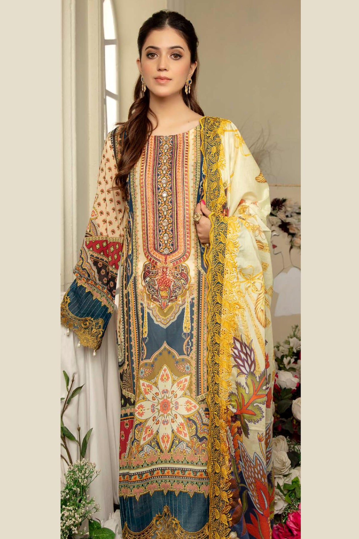 3 Piece – Embroidered Lawn
