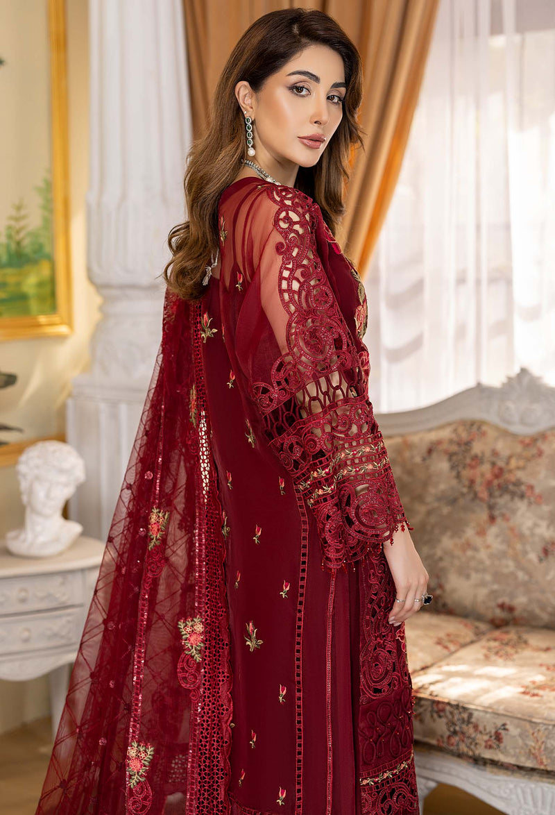 Gladiolus - Embroidered Organza Stitched
