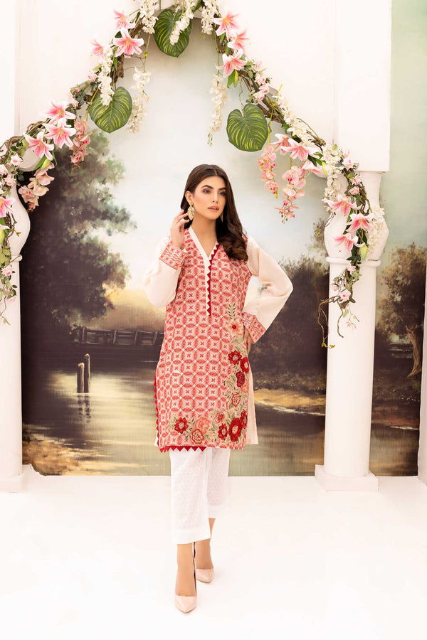 Adroit - Embroidered Schiflli Lawn Stitched
