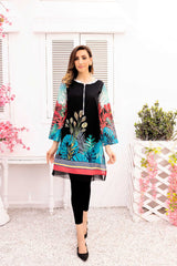 Deep Mix - Digital Printed Stitched Lawn Kurti