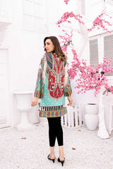 Auster - Digital Printed Stitched Lawn Kurti