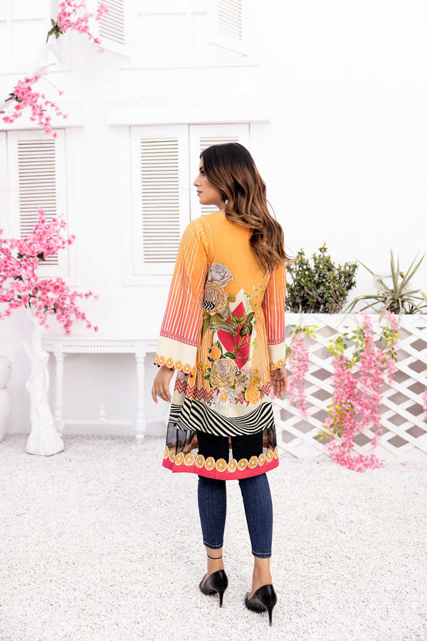 Sunset - Digital Printed Stitched Lawn Kurti
