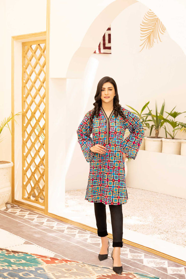Allure - Digital Printed Stitched Lawn Kurti