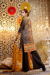 Danburite - Digital Embroidered Mesuri Lawn Unstitch (3 Piece)