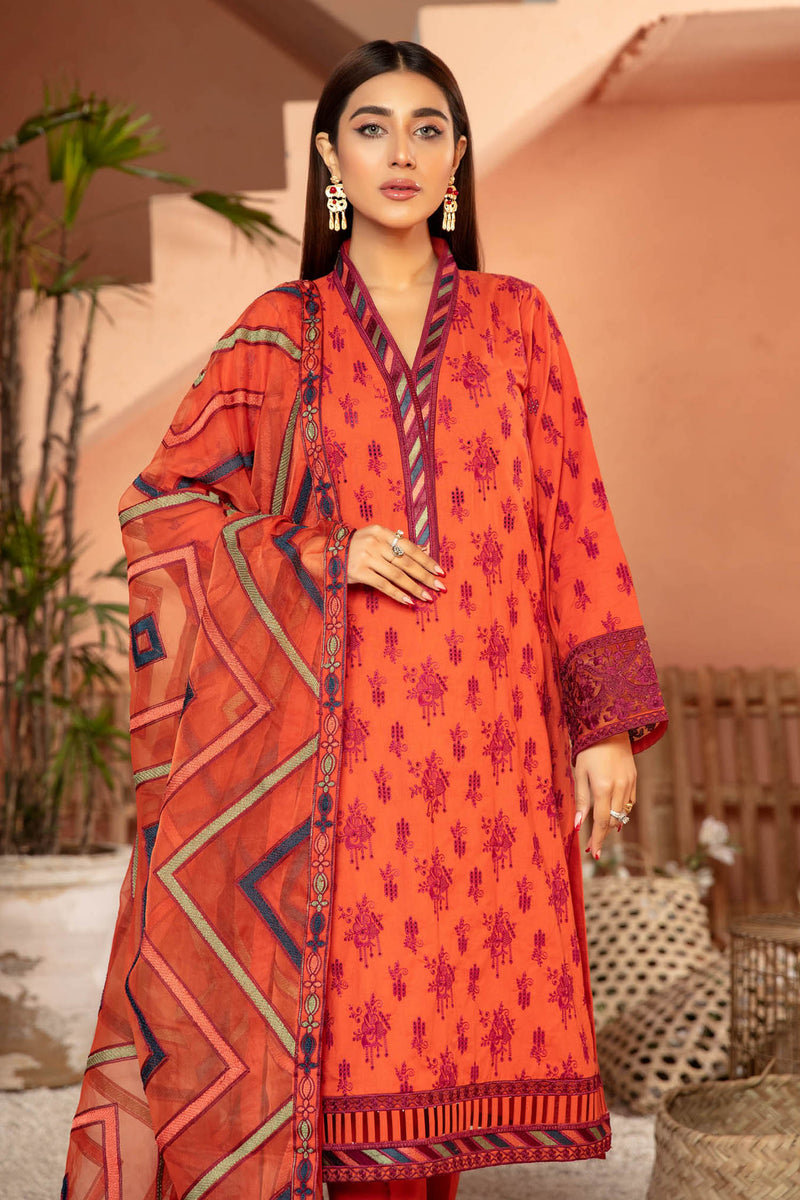 Cardinal - Embroidered Lawn Stitched 3PC