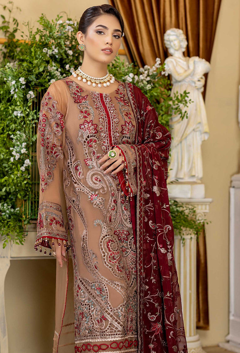 Bazel Cent - Embroidered Organza