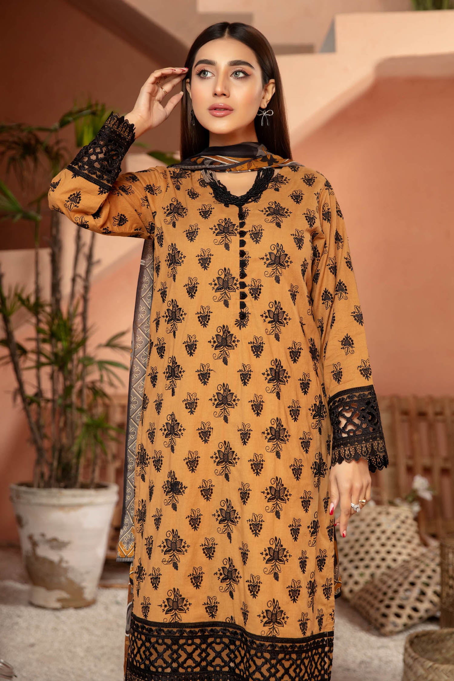 Tussock - Embroidered Lawn Stitched 3PC