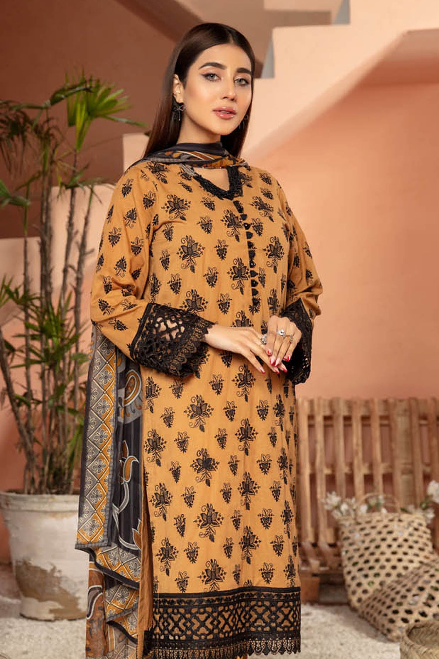 Tussock - Embroidered Lawn Stitched 3PC