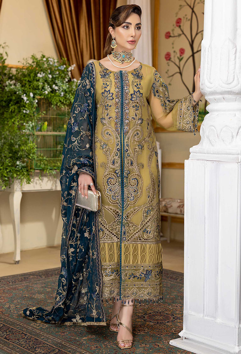 Royal Fusion B - Embroidered Organza